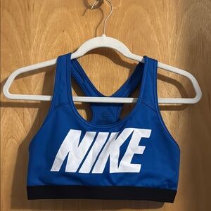 Nike Royal Blue Dri-fit Sports Bra perfect condition. Size large.